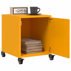 VidaXL 846621 Table de nuit et table de chevet Jaune - Vue supplémentaire 5