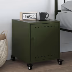 VidaXL 846622 Table de nuit et table de chevet Olive