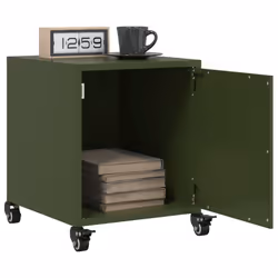 VidaXL 846622 Table de nuit et table de chevet Olive - Vue supplémentaire 5