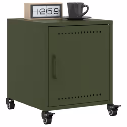 VidaXL 846623 Table de nuit et table de chevet Olive - Vue supplémentaire 4