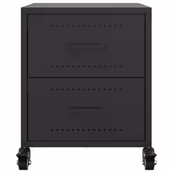 VidaXL 846626 Table de nuit et table de chevet Noir - Vue supplémentaire 6