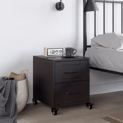 VidaXL 846627 Table de nuit et table de chevet Noir