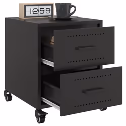 VidaXL 846627 Table de nuit et table de chevet Noir - Vue supplémentaire 4