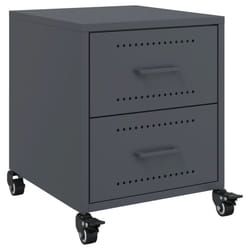 VidaXL 846630 Table de nuit et table de chevet Anthracite
