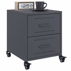 VidaXL 846631 Table de nuit et table de chevet Anthracite - Vue supplémentaire 5