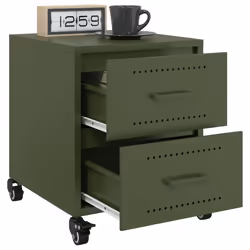 VidaXL 846635 Table de nuit et table de chevet Olive - Vue supplémentaire 4