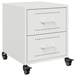 VidaXL 846636 Table de nuit et table de chevet Blanc
