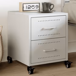 VidaXL 846636 Table de nuit et table de chevet Blanc