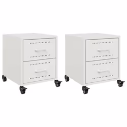 VidaXL 846637, Blanc, Acier, 360 mm, 390 mm, 435 mm, 2 pièce(s)