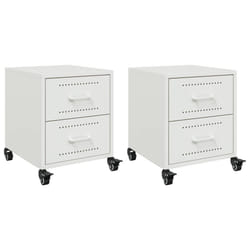 VidaXL 846637 Table de nuit et table de chevet Blanc