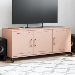 Vidaxl - Meuble tv rose 100,5x39x43,5 cm acier