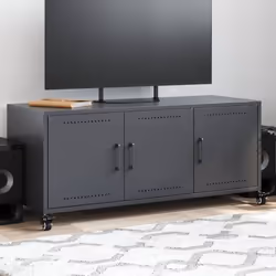 Ce meuble TV est simple et pratique, s'adaptant parfaitement à votre salon. Matériau durable : l'acier est un matériau except ...