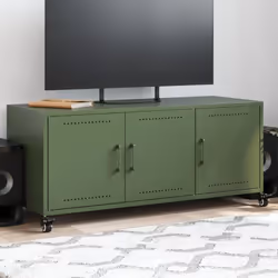 Ce meuble TV est simple et pratique, s'adaptant parfaitement à votre salon. Matériau durable : l'acier est un matériau except ...