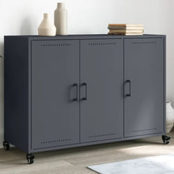 Vidaxl - Buffet anthracite 100,5x39x72 cm acier