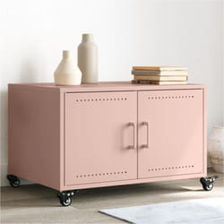 Vidaxl - Table basse rose 68x50x43,5 cm acier laminé à froid