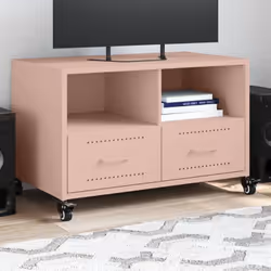 Ce meuble TV est simple et pratique, s'adaptant parfaitement à votre salon. Matériau durable : l'acier est un matériau except ...