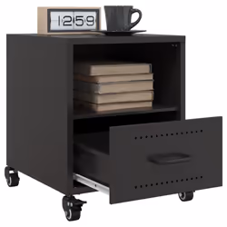 VidaXL 846704 Table de nuit et table de chevet Noir - Vue supplémentaire 4