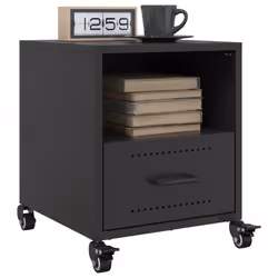 VidaXL 846704 Table de nuit et table de chevet Noir - Vue supplémentaire 5