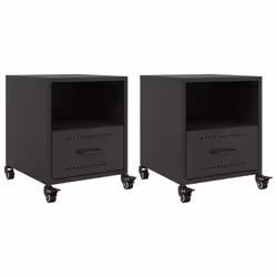 VidaXL 846705, Noir, Acier, 360 mm, 390 mm, 435 mm, 2 pièce(s)