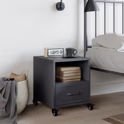 VidaXL 846708 Table de nuit et table de chevet Anthracite