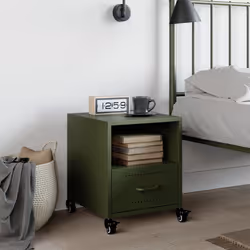 VidaXL 846713 Table de nuit et table de chevet Olive