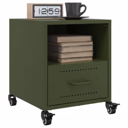 VidaXL 846713 Table de nuit et table de chevet Olive - Vue supplémentaire 4