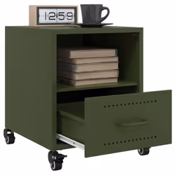 VidaXL 846713 Table de nuit et table de chevet Olive - Vue supplémentaire 5