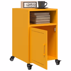 VidaXL 846722 Table de nuit et table de chevet Jaune - Vue supplémentaire 4