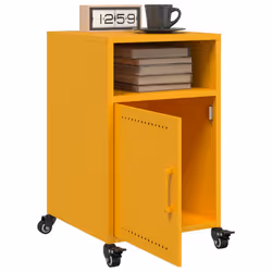 VidaXL 846723 Table de nuit et table de chevet Jaune - Vue supplémentaire 4