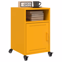 VidaXL 846723 Table de nuit et table de chevet Jaune - Vue supplémentaire 5