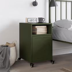 VidaXL 846724 Table de nuit et table de chevet Olive