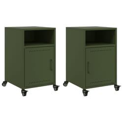 VidaXL 846725 Table de nuit et table de chevet Olive