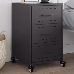 VidaXL 846728 Table de nuit et table de chevet Noir