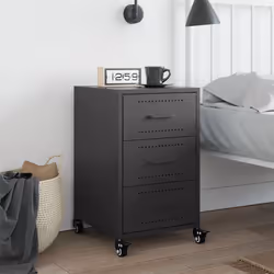 VidaXL 846728 Table de nuit et table de chevet Noir