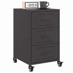 VidaXL 846728 Table de nuit et table de chevet Noir - Vue supplémentaire 4