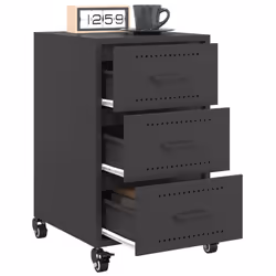 VidaXL 846728 Table de nuit et table de chevet Noir - Vue supplémentaire 5