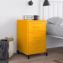 VidaXL 846731 Table de nuit et table de chevet Jaune
