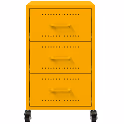 VidaXL 846731 Table de nuit et table de chevet Jaune - Vue supplémentaire 6