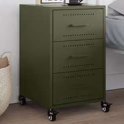 VidaXL 846732 Table de nuit et table de chevet Olive