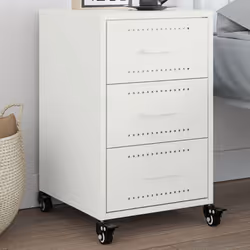 VidaXL 846733 Table de nuit et table de chevet Blanc