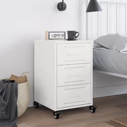VidaXL 846733 Table de nuit et table de chevet Blanc