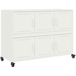 Buffet blanc 100,5x39x72 cm acier Vidaxl