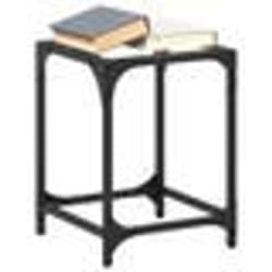 vidaXL Tables basses avec dessus en verre transparent 2 pcs acier