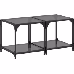 Ajoutez une touche d'élégance à votre salon avec ces tables basses élégantes ! Dessus en verre : le dessus de la table d'appo ...