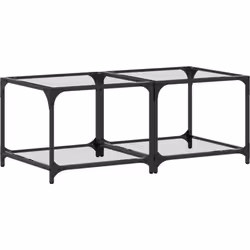 Ajoutez une touche d'élégance à votre salon avec ces tables basses élégantes ! Dessus en verre : le dessus de la table d'appo ...