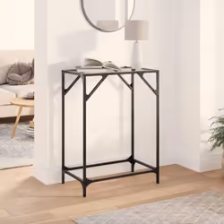 Alliant fonctionnalité et beauté, cette table console sera le point central de votre pièce. Dessus de table en verre : le des ...