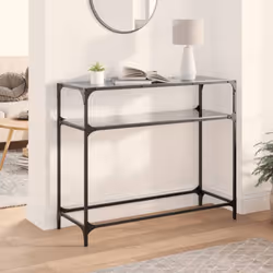 Alliant fonctionnalité et beauté, cette table console sera le point central de votre pièce. Dessus de table en verre : le des ...