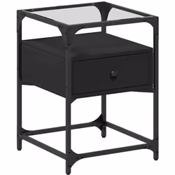 D'un design élégant, cette table de chevet s'intègre facilement dans votre chambre ou votre salon et ajoute un charme intempo ...