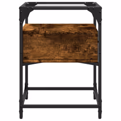 VidaXL 846078 Table de nuit et table de chevet Chêne - Vue supplémentaire 5