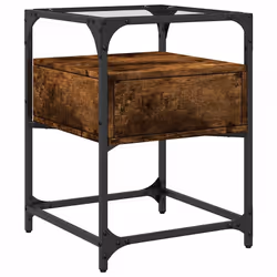 VidaXL 846079 Table de nuit et table de chevet Chêne - Vue supplémentaire 6